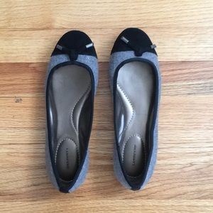 Lands End wool and suede ballet flats.